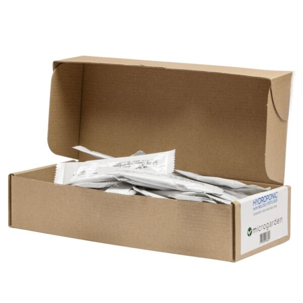 an open box of hydroponic fertilizer